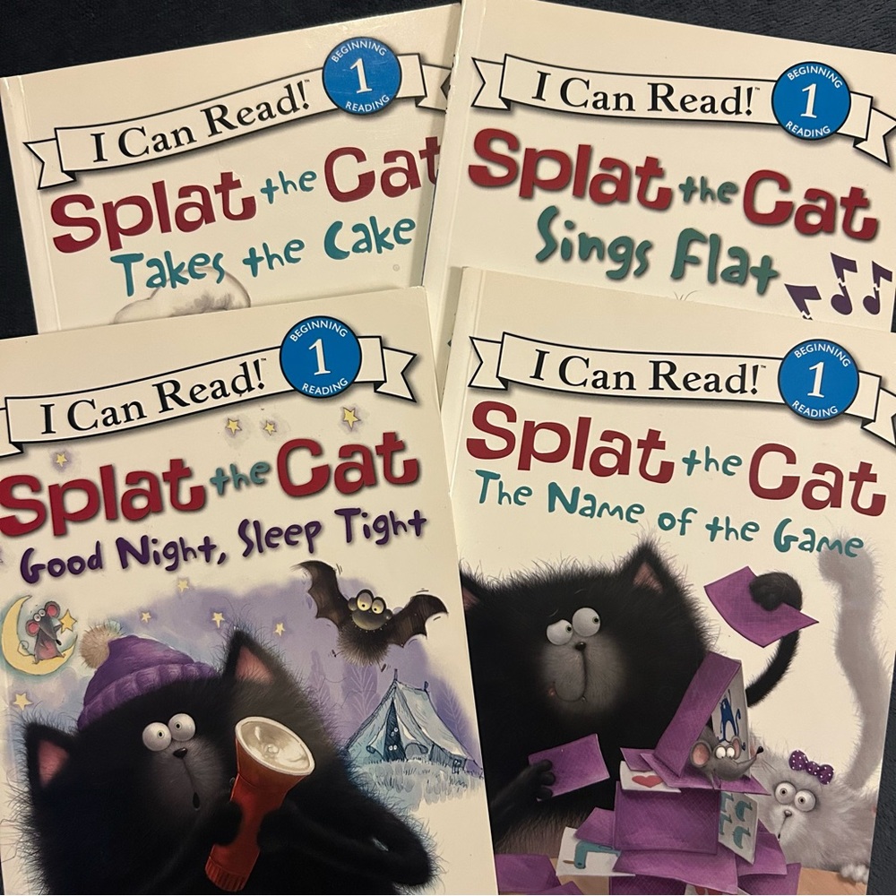 “Splat the Cat” 4 Book Set - I Can Read! Level 1